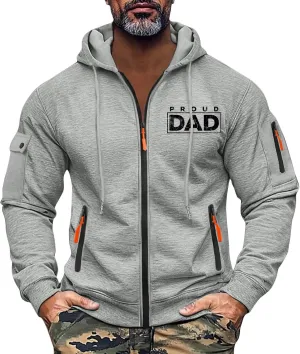 Sweatshirt for Men Zip Comfort Fashion Soft Drawstring Men's Sweatshirts Gym Stylish Sweatshirt with Pockets