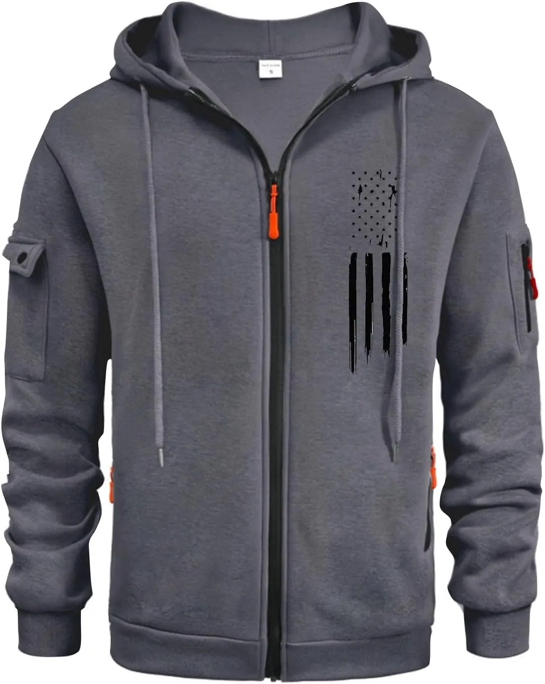 Sweatshirt for Men Zip Comfort Fashion Soft Drawstring Men's Sweatshirts Gym Stylish Sweatshirt with Pockets