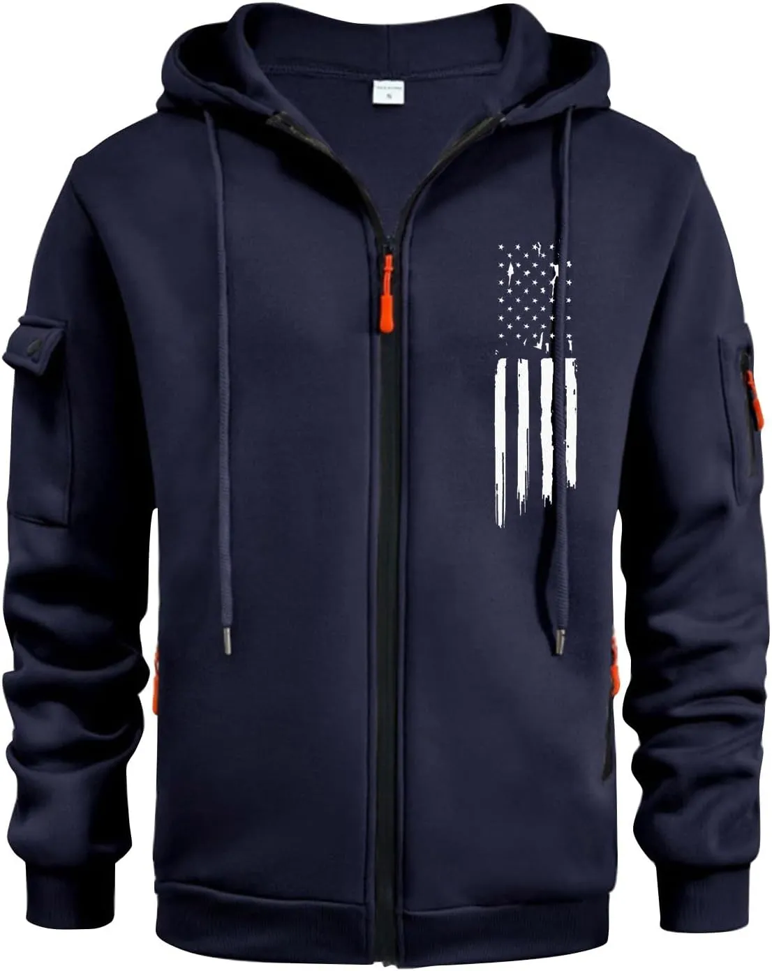 Sweatshirt for Men Zip Comfort Fashion Soft Drawstring Men's Sweatshirts Gym Stylish Sweatshirt with Pockets