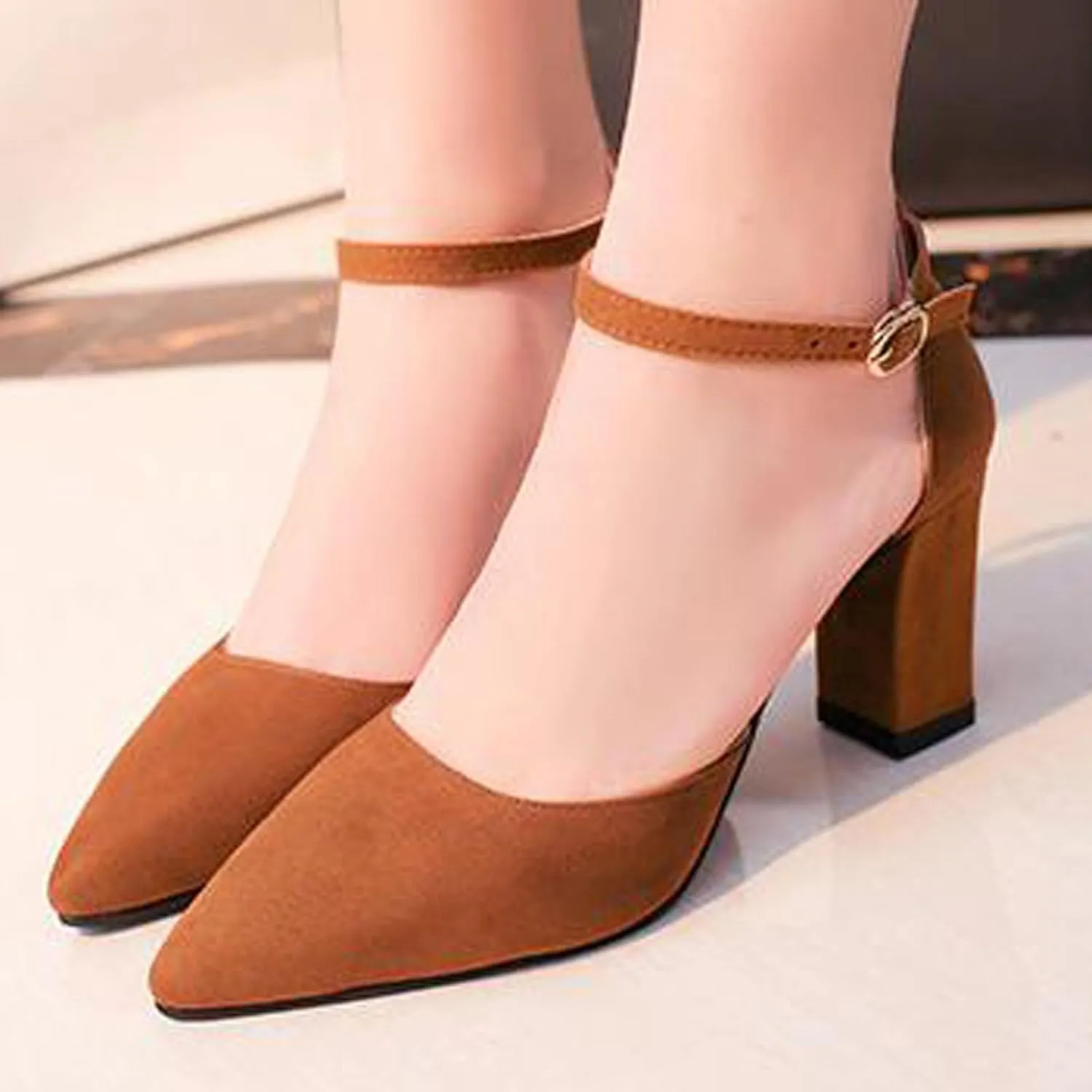 Trendy Women's High Heel Sandals for Casual Work and Date Night Comfortable Closed Toe Backstrap Design Ideal for