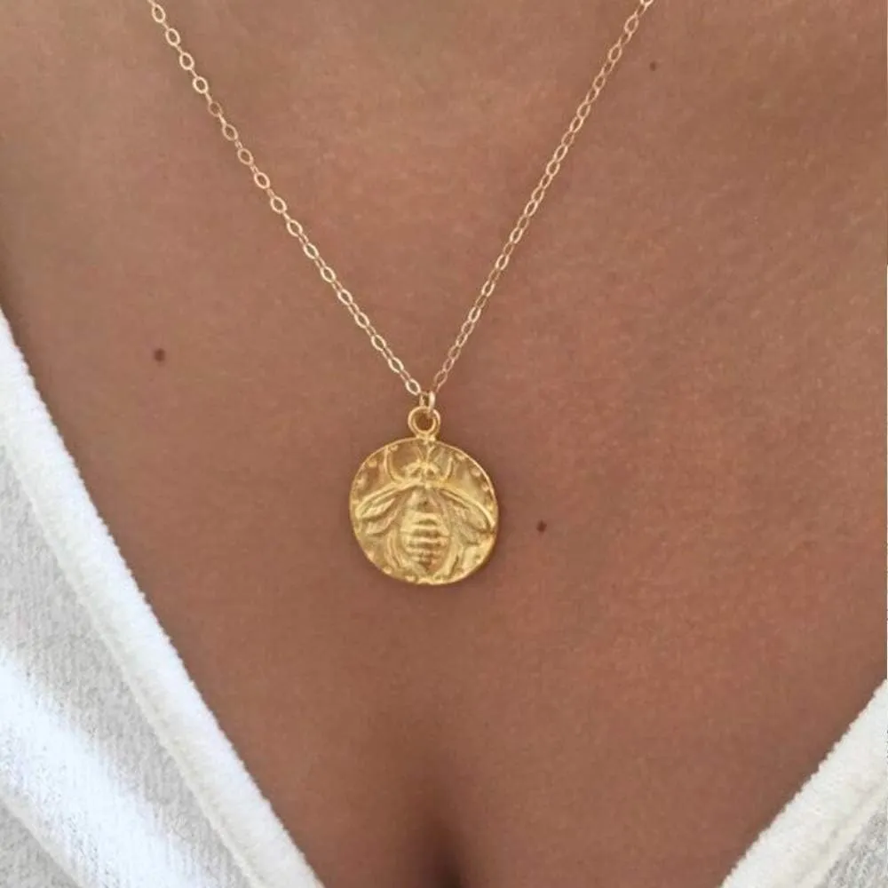 Turandoss Gold Layered Necklaces for Women - 14K Gold Plated Handmade Multilayer Bar Pearls Coin Disc Moon Butterfly Medallion Adjustable Dainty Layered Choker Necklaces for Women Jewelry
