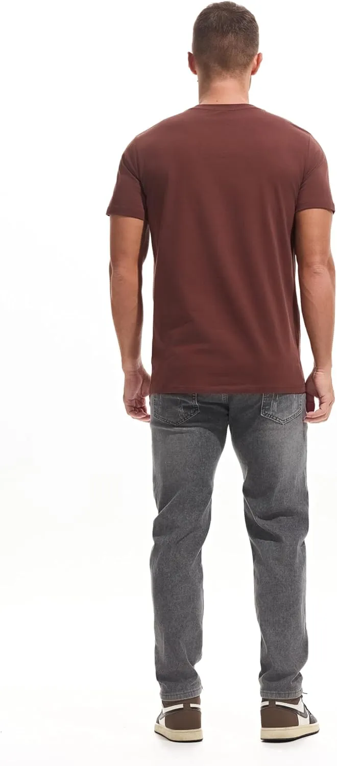 VEIISAR Mens T Shirt - Short Sleeve Crew Neck Soft Fitted Elastic Tees Fresh Classic Tshirts Color 20 