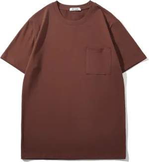 VEIISAR Mens T Shirt - Short Sleeve Crew Neck Soft Fitted Elastic Tees Fresh Classic Tshirts Color 20 