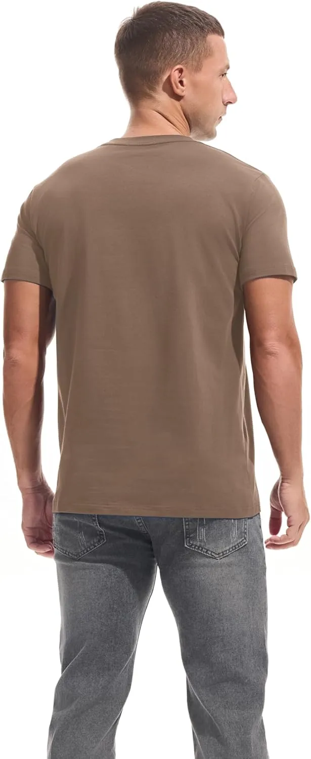 VEIISAR Mens T Shirt - Short Sleeve Crew Neck Soft Fitted Elastic Tees Fresh Classic Tshirts Color 20 