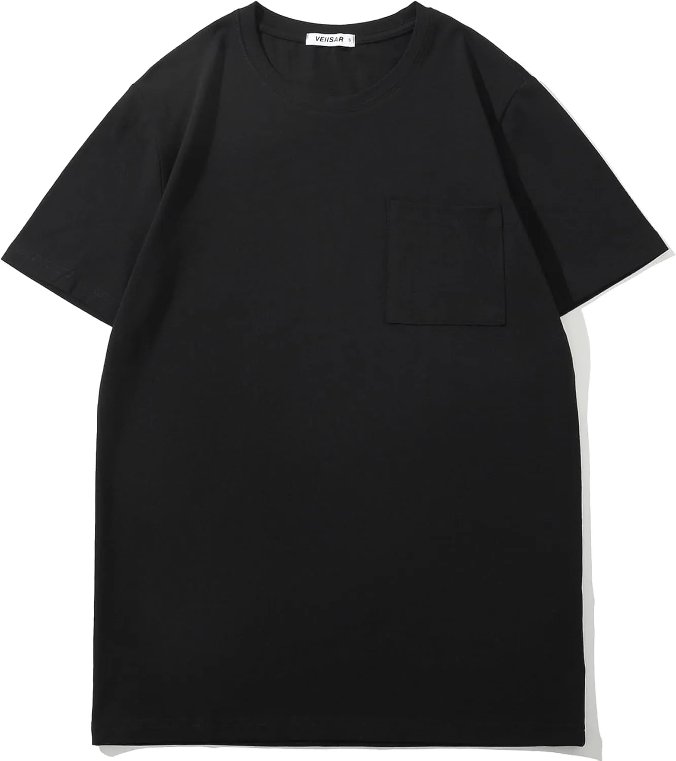 VEIISAR Mens T Shirt - Short Sleeve Crew Neck Soft Fitted Elastic Tees Fresh Classic Tshirts Color 20 