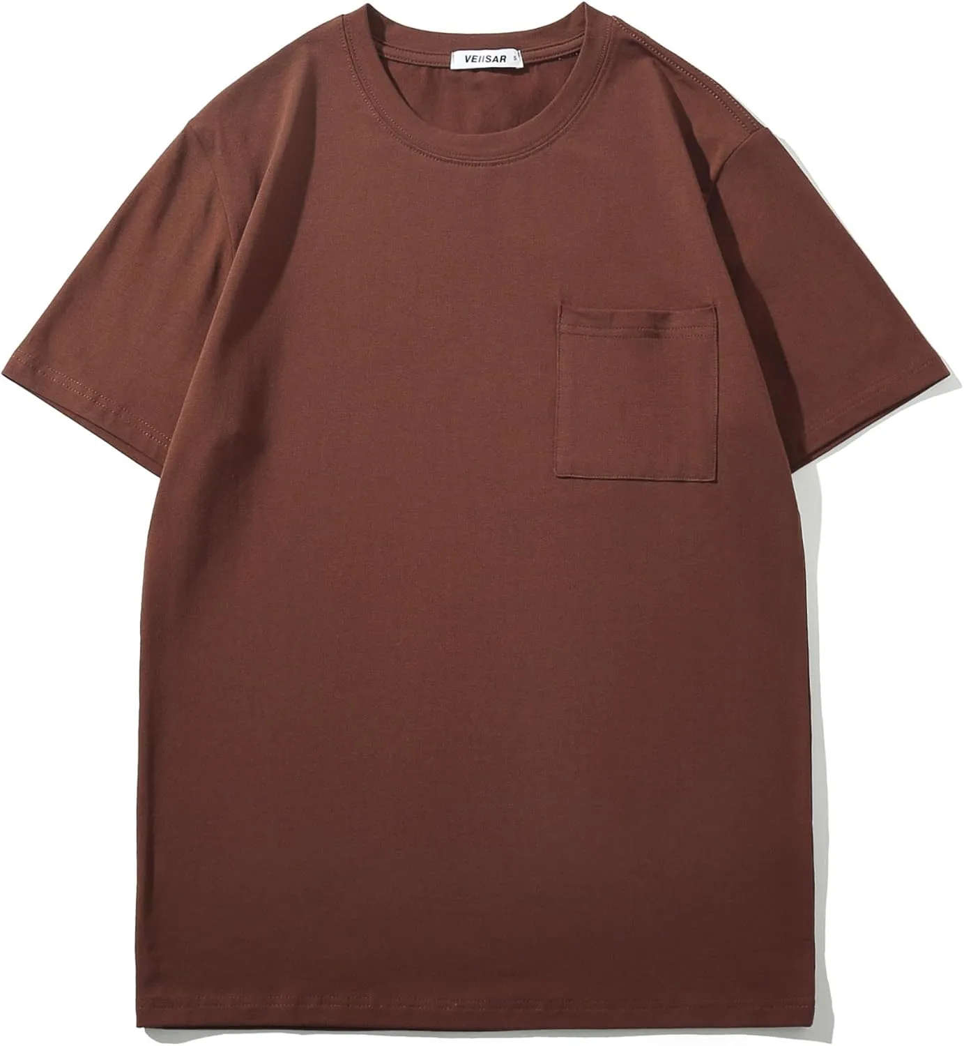VEIISAR Mens T Shirt - Short Sleeve Crew Neck Soft Fitted Elastic Tees Fresh Classic Tshirts Color 20 