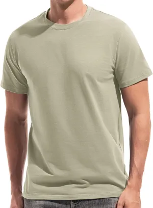 VEIISAR Mens T Shirt - Short Sleeve Crew Neck Soft Fitted Elastic Tees Fresh Classic Tshirts Color 20 
