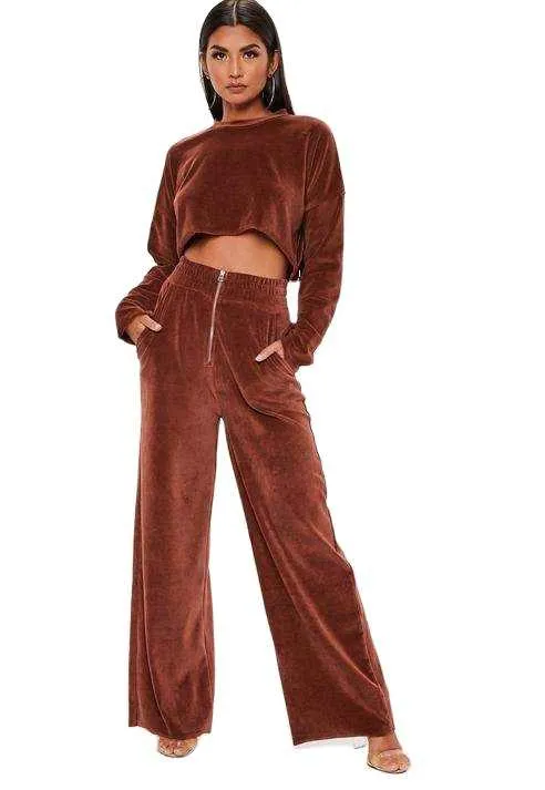 Velvet Custom Pajamas Set Night Suit-طقم بيجامات مخملي