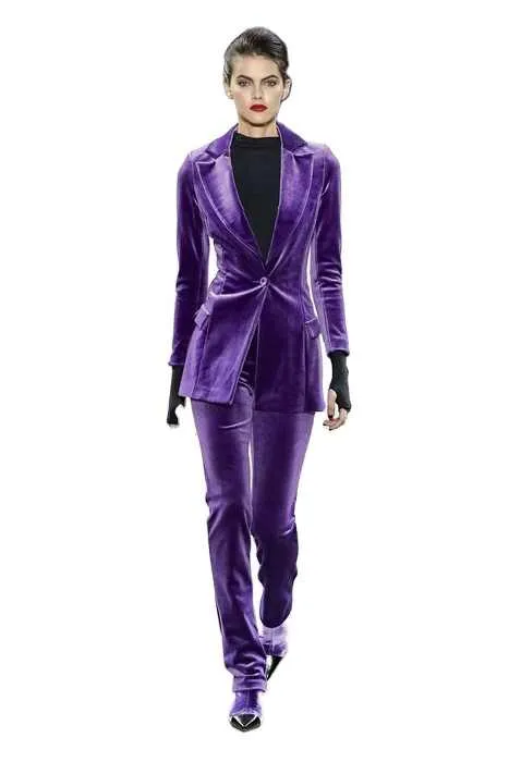 Velvet Custom Pajamas Set Night Suit-طقم بيجامات مخملي