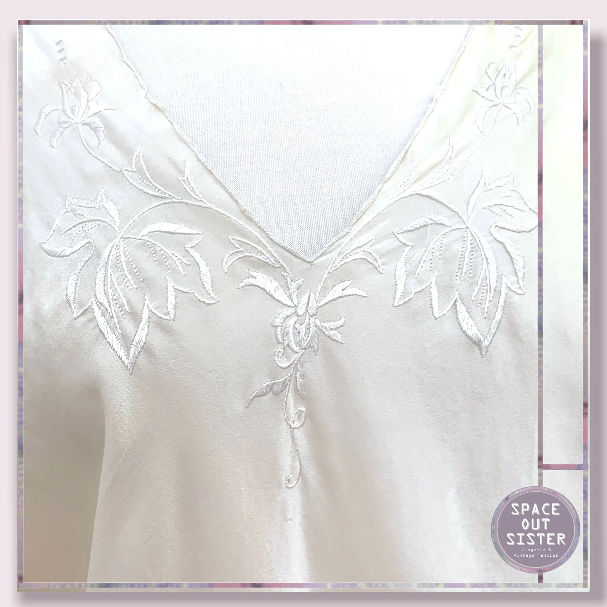 Vintage Silk Ivory Chemise
