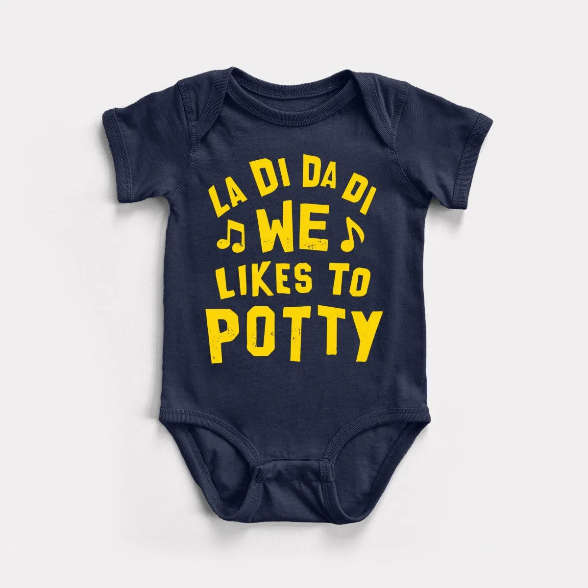 We Likes To Potty Baby Bodysuit