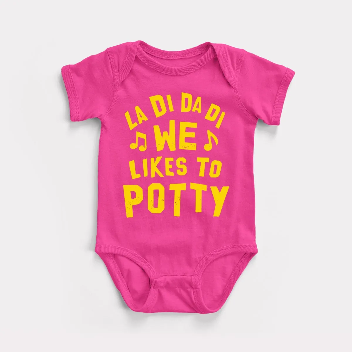 We Likes To Potty Baby Bodysuit