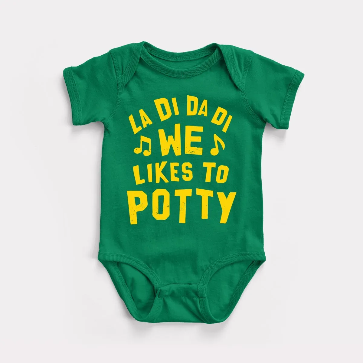 We Likes To Potty Baby Bodysuit