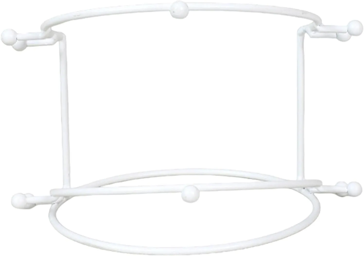 Wedding Tiara Holder, Tiara Display Stand, Metal Headband Organizer, Bridal Headband Display for Women Show, White 2 Tier