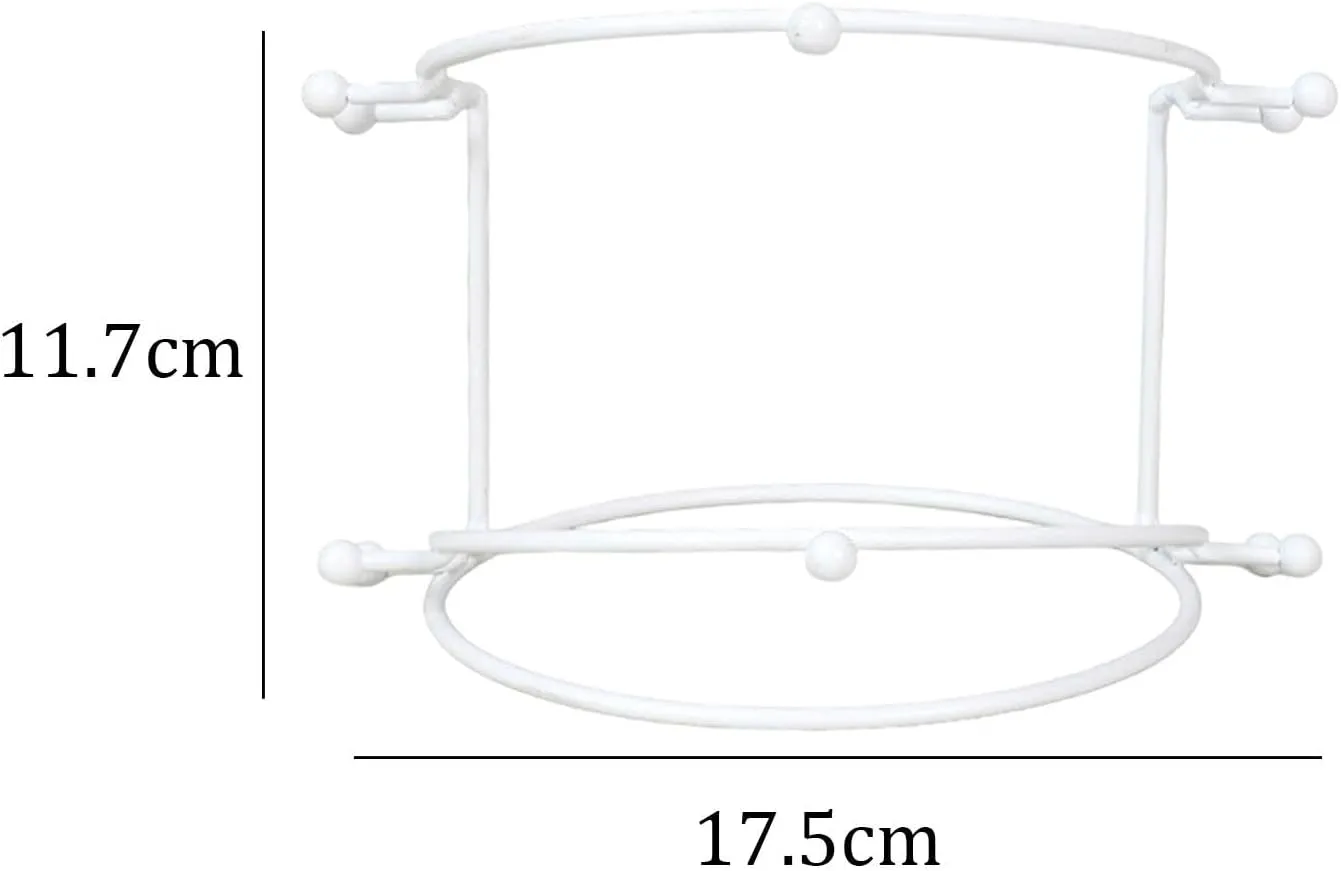 Wedding Tiara Holder, Tiara Display Stand, Metal Headband Organizer, Bridal Headband Display for Women Show, White 2 Tier