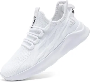 White Sneakers for Women Running Shoes Sneakers Lightweight Sports Workout Cheer Shoes White Womens Size 10