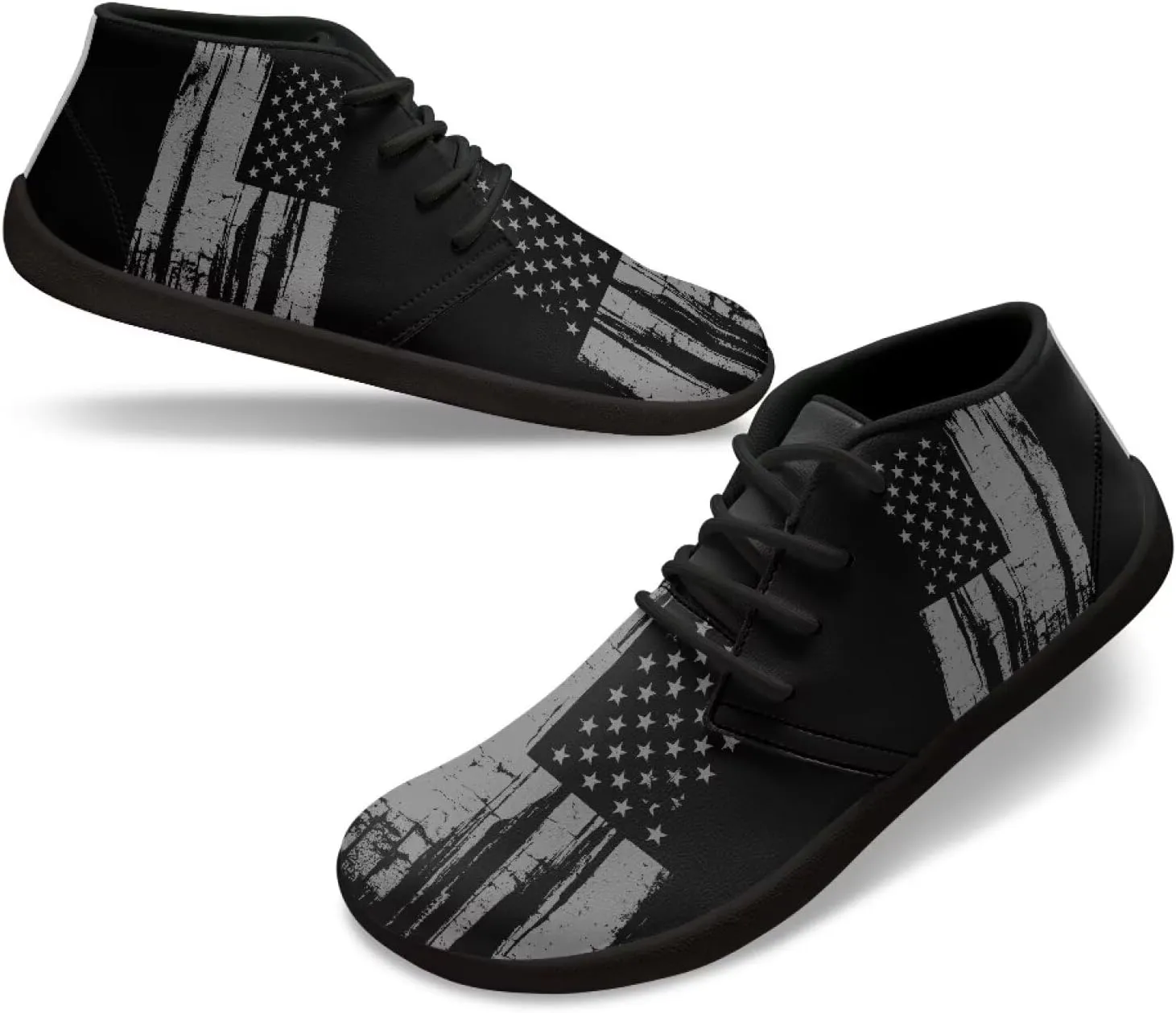 Wide Barefoot Shoes for Mens Low-Top Barefoot Shoes Causal Minimalist Zero Drop Workout Shoes Sneakers Slip On Shoes