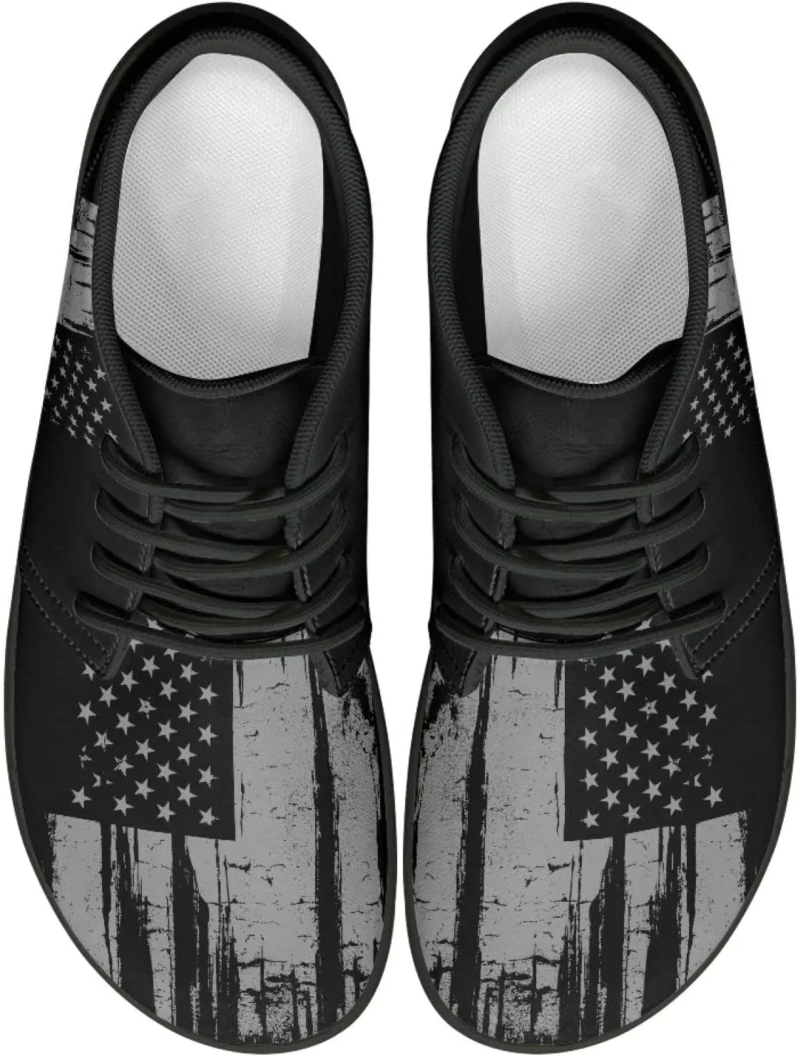 Wide Barefoot Shoes for Mens Low-Top Barefoot Shoes Causal Minimalist Zero Drop Workout Shoes Sneakers Slip On Shoes