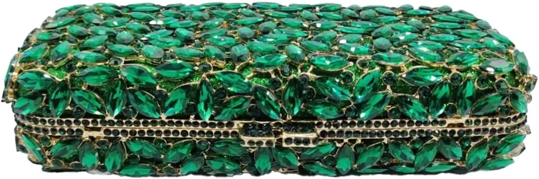 Women Glitter Clutch Purse Crystal Diamond Evening Bag Sparkling Shoulder Bag for Wedding Cocktail Party Prom