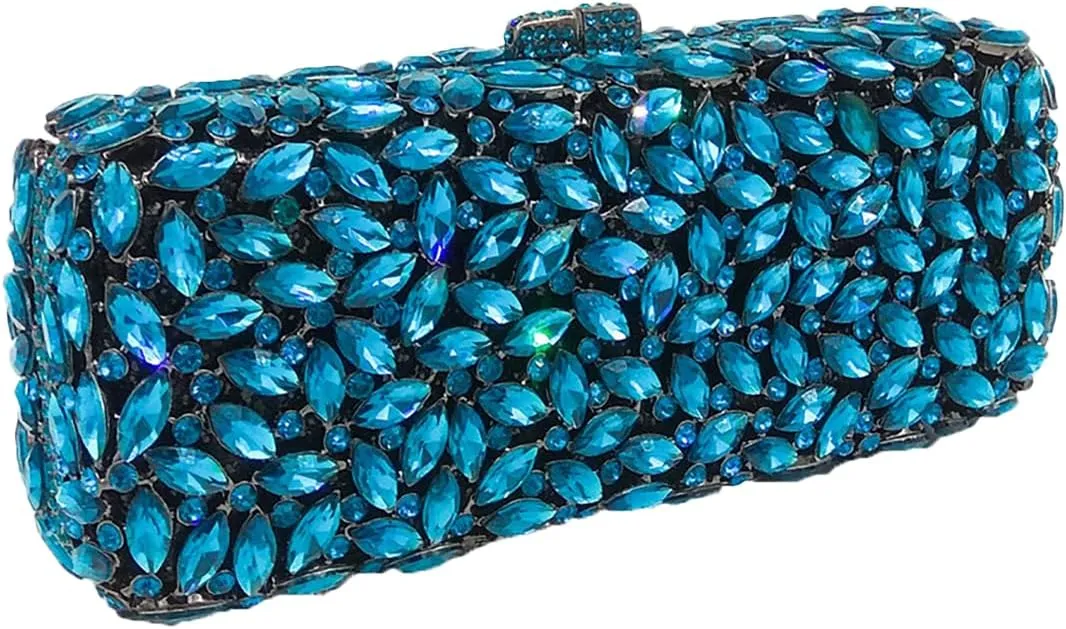 Women Glitter Clutch Purse Crystal Diamond Evening Bag Sparkling Shoulder Bag for Wedding Cocktail Party Prom