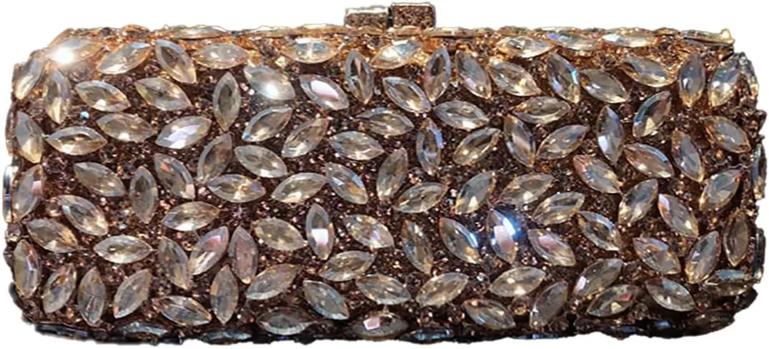 Women Glitter Clutch Purse Crystal Diamond Evening Bag Sparkling Shoulder Bag for Wedding Cocktail Party Prom