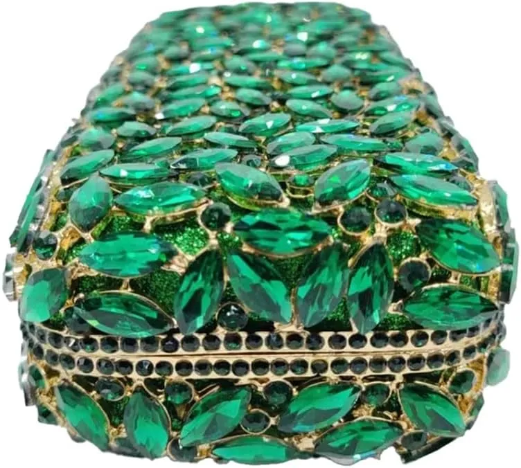 Women Glitter Clutch Purse Crystal Diamond Evening Bag Sparkling Shoulder Bag for Wedding Cocktail Party Prom
