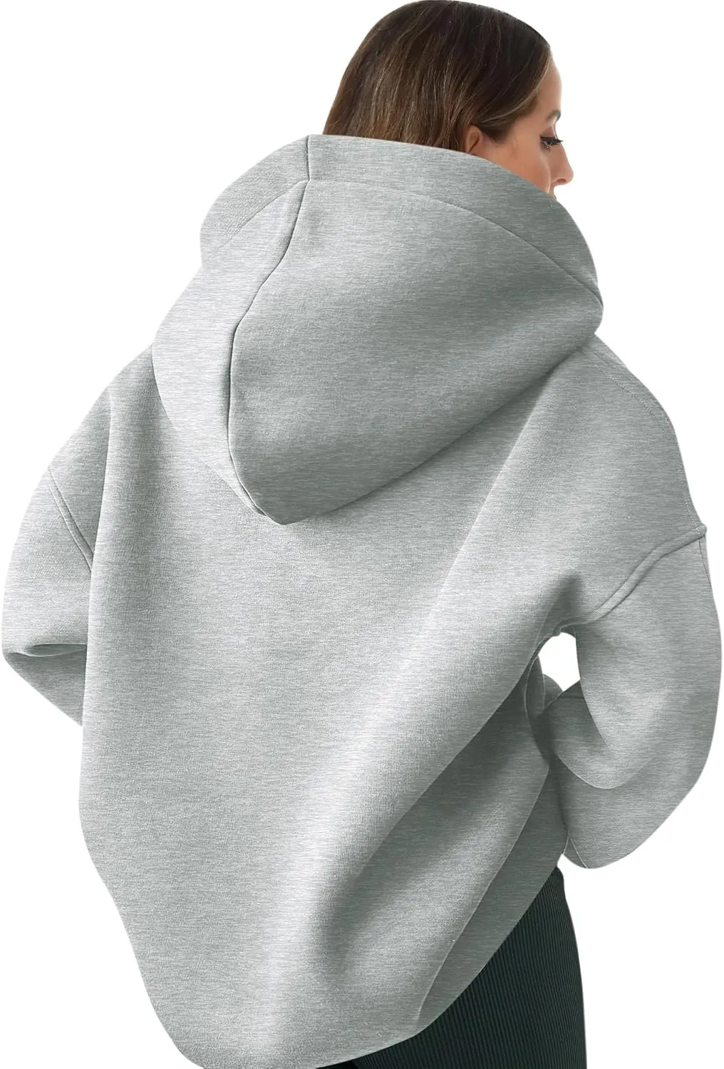 Women Hoodie Oversized V Neck Sweatshirts Casual and Comfortable Long Sleeve Pullover Sweater Fall Hoodies