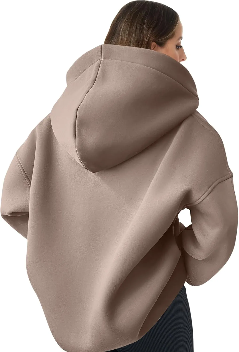 Women Hoodie Oversized V Neck Sweatshirts Casual and Comfortable Long Sleeve Pullover Sweater Fall Hoodies