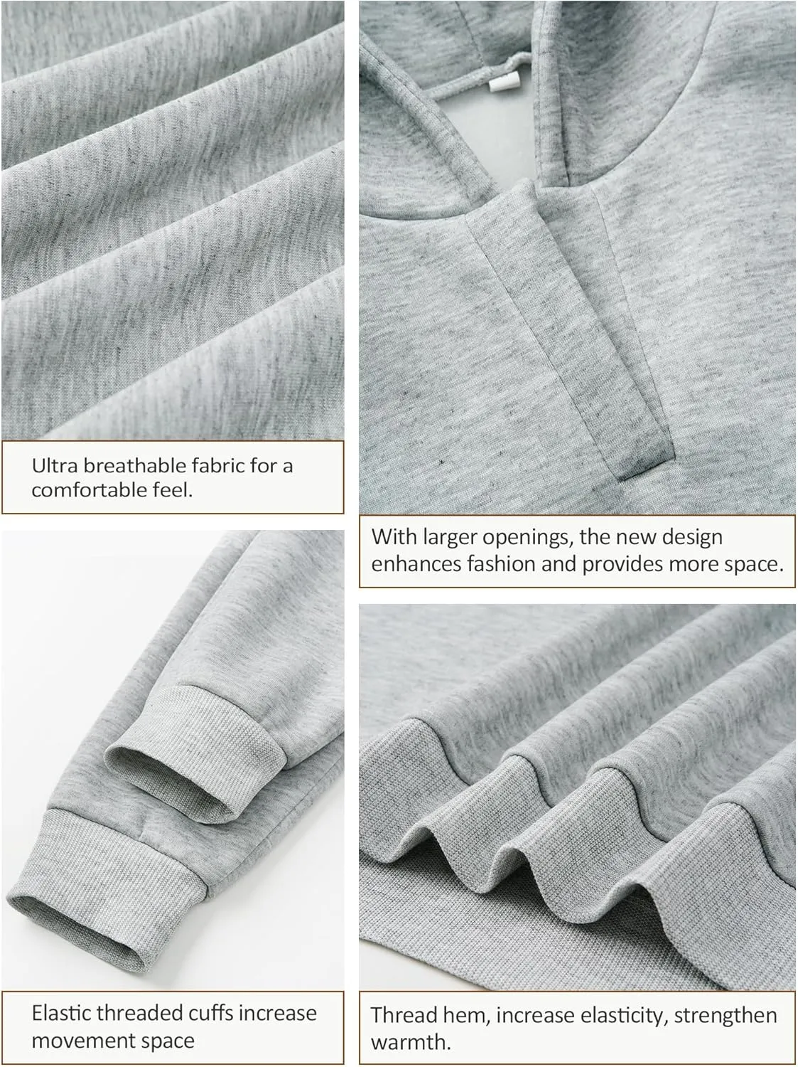 Women Hoodie Oversized V Neck Sweatshirts Casual and Comfortable Long Sleeve Pullover Sweater Fall Hoodies