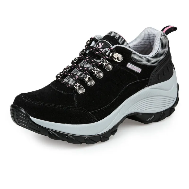 Women Suede Walking Slip Resistant Casual Comfortable Shoes