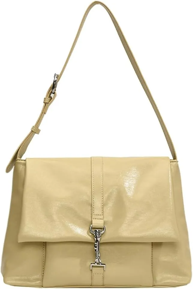 Women Vegan Leather Shoulder Bag Fashion Hobo Bags Crossbody Slouchy Tote Bag Handbag Purse