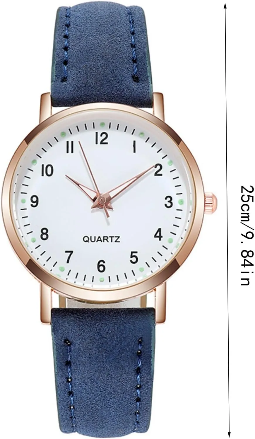 Women Watches Gifts Stainless Steel Leather Strap Student Watch for Men and Women Digital Thin Leather Belt