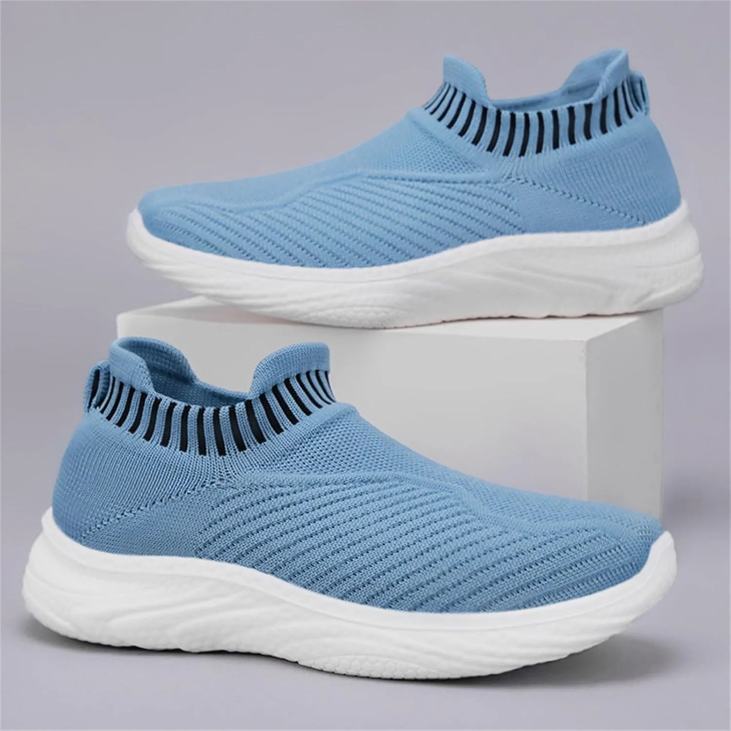 Women Woven Comfy Orthopedic Walking Shoes, 2025 New Women's Breathable Slip On Arch Support Non-Slip Sneakers with Arch Support