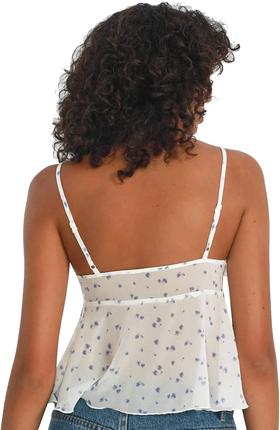 Women Y2K Sexy Tie Front Crop Top Spaghetti Strap Sleeveless Camisole Vest Summer Backless Going Out Cami Tank Tops