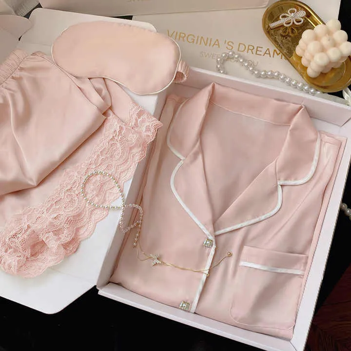 Women's and Girls' Sleepwear Women's 2-Piece Satin Pajamas Set Soft Sleepwear for Womenملابس نوم للسيدات والفتيات ملابس نوم نسائية من قطعتين بيجامة من الساتان مجموعة ملابس نوم ناعمة للنساء