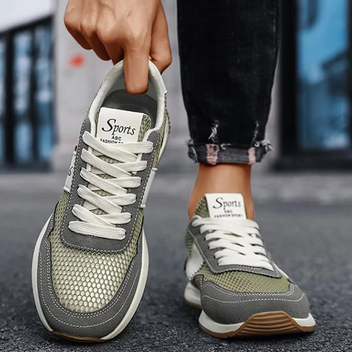 Women's Fashion Sneakers Trendy Lace Up Tennis Shoes Retro Trainers Casual Running Shoes Low Top Walking Sneaker