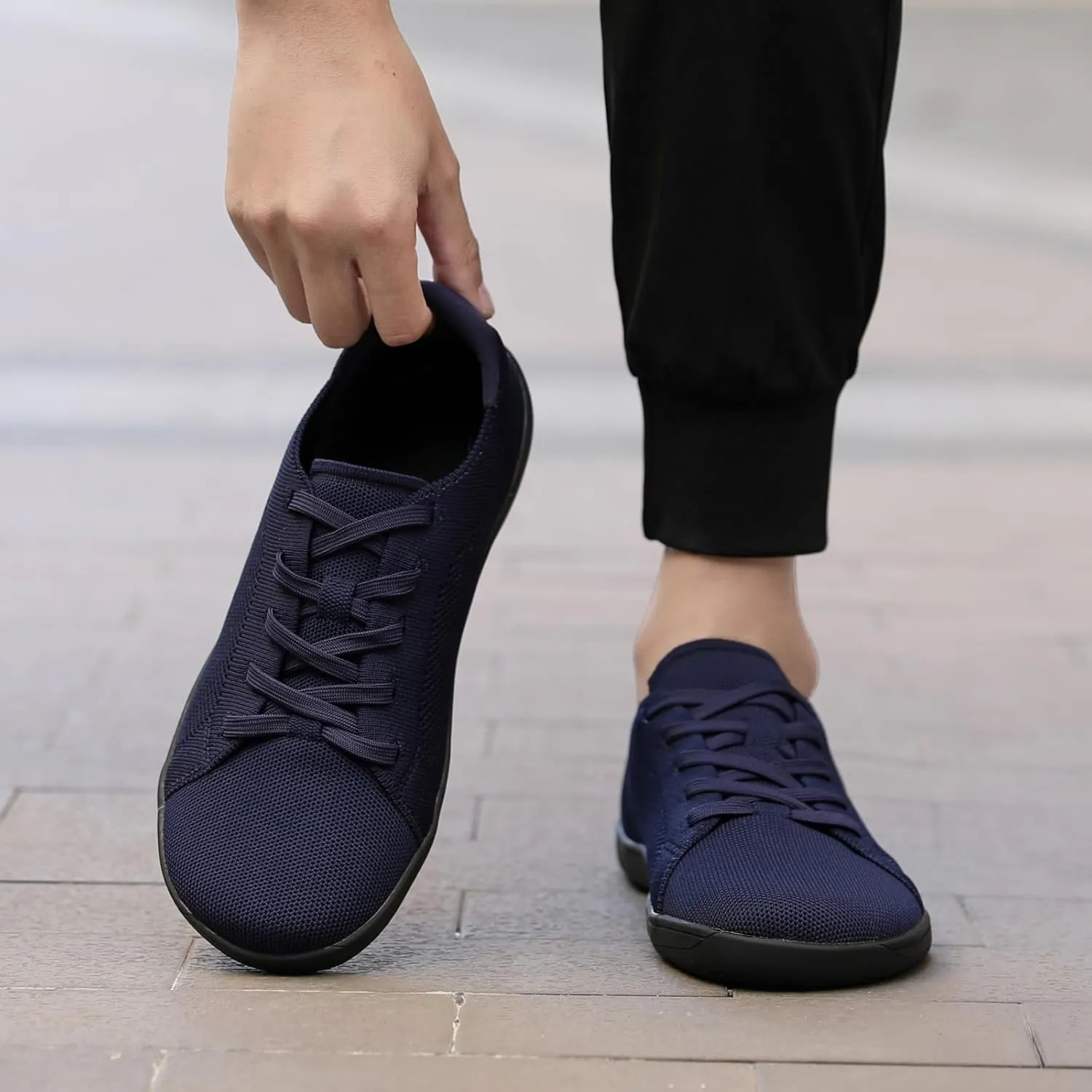 Women's Fashion Sneakers Wide Toe Box Barefoot Shoes Mesh Breathable Slip on Athletic Hiking Sports Shoes Casual Minimalist Summer Walking Sneakers