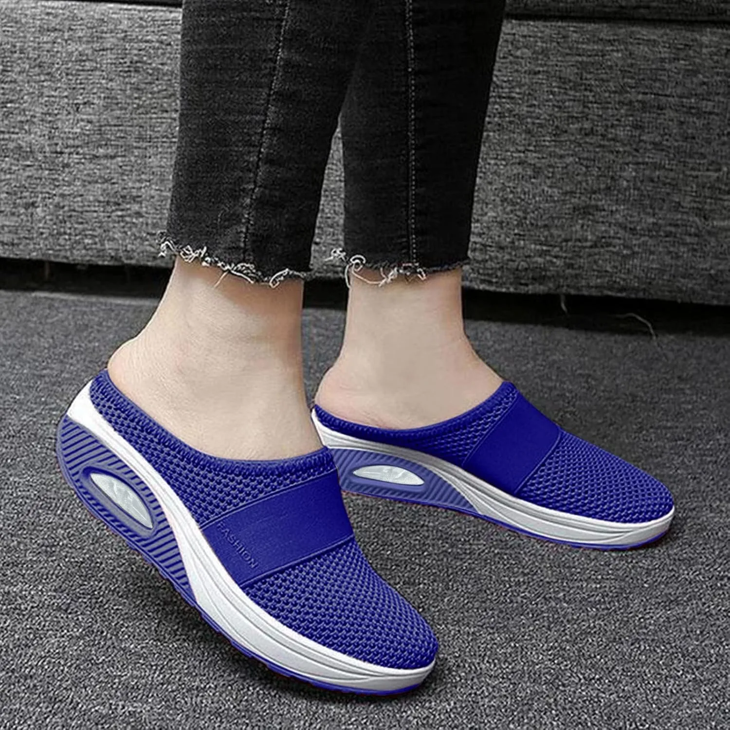 Womens Sneaker Orthopedic Walking Tennis Shoes 2024 Summer Wedge Sandals Lightweight Closed Toe Slides House Slippers