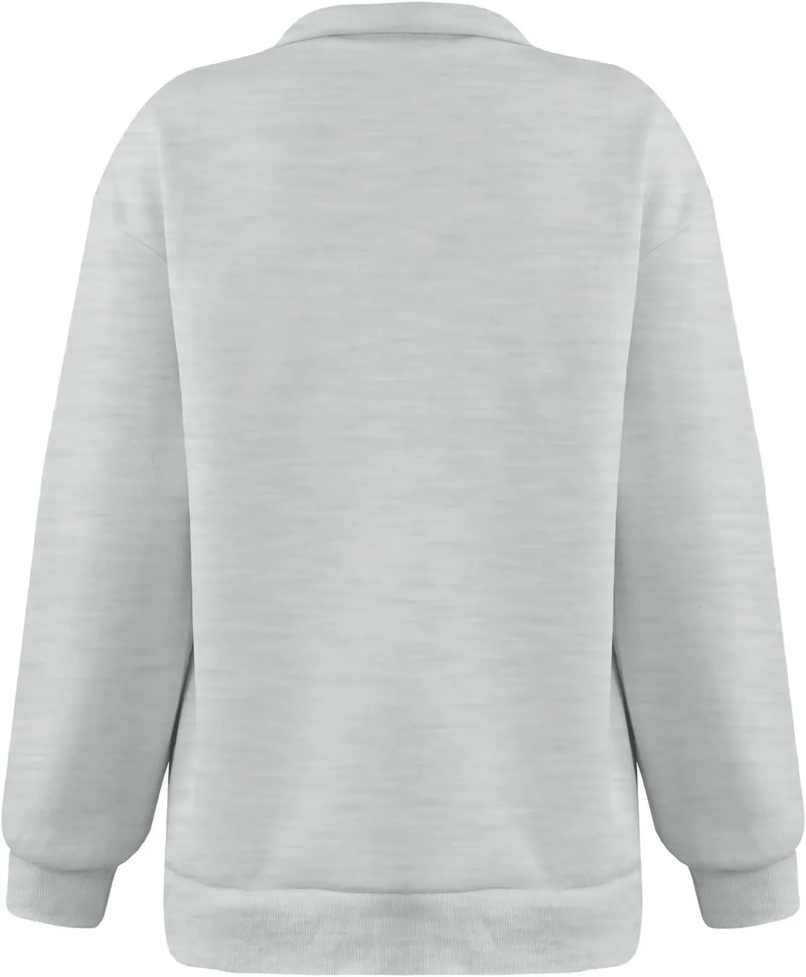 Women'S Sportswear Loose and Comfortable Casual Loose Half Zipper Long Sleeved Sweatshirt