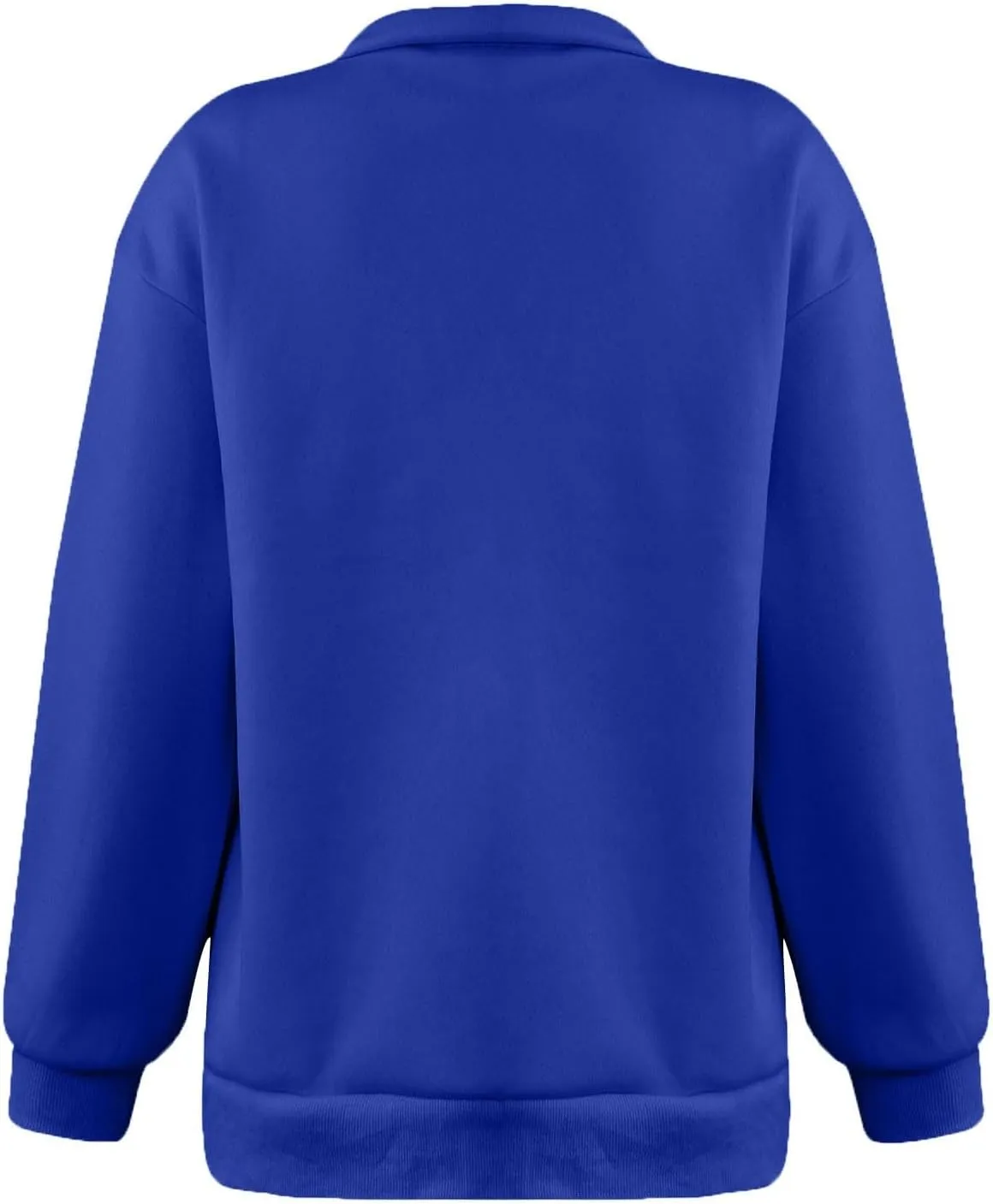 Women'S Sportswear Loose and Comfortable Casual Loose Half Zipper Long Sleeved Sweatshirt