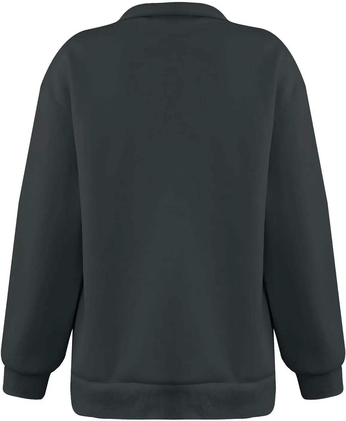 Women'S Sportswear Loose and Comfortable Casual Loose Half Zipper Long Sleeved Sweatshirt