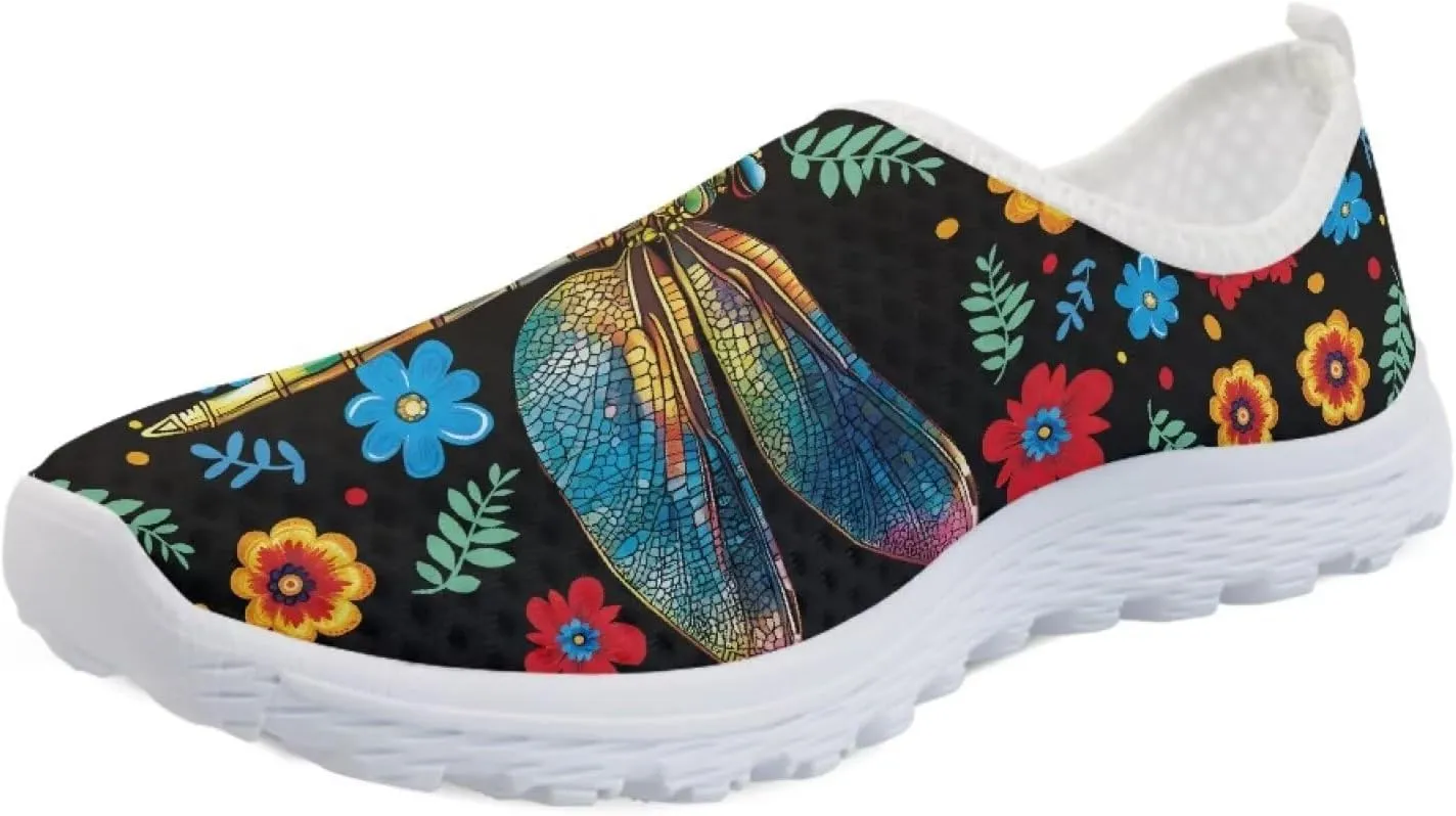 Women's Walking Shoes, Breathable Slip on Tennis Shoes Comfortable Sneakers, Casual Mesh Lightweight Athletic Sneakers