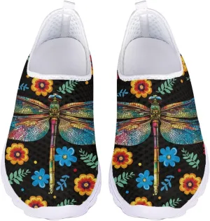 Women's Walking Shoes, Breathable Slip on Tennis Shoes Comfortable Sneakers, Casual Mesh Lightweight Athletic Sneakers