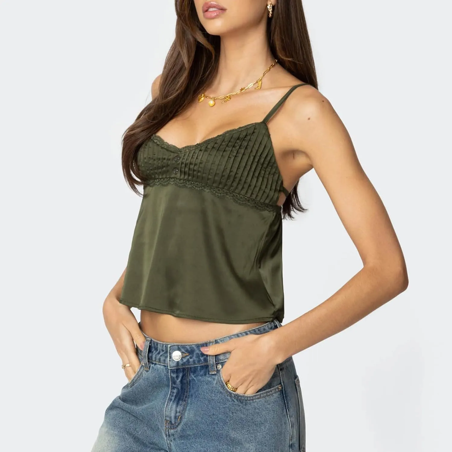 Y2k Strappy Ruched Tank Tops Women Sleeveless Backless V Neck Bow Camisole Going Out Flowy Cute Summer Cami Tops